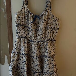 Brandy Melville Blue Floral Dress